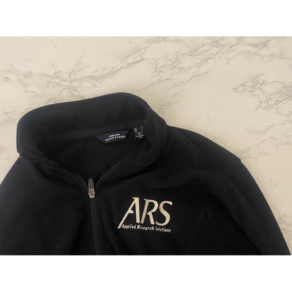 Lands' End Outfitters Zip Up Fleece Jacket Men's L Slot Pockets ARS Rese… - Picture 4 of 5
